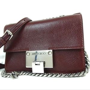 AUTHENTIC JIMMY CHOO X2F9N5 CHAIN SHOULDER BAG